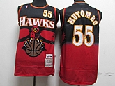 Hawks 55 Dikembe Mutombo Red Hardwood Classics Jersey,baseball caps,new era cap wholesale,wholesale hats